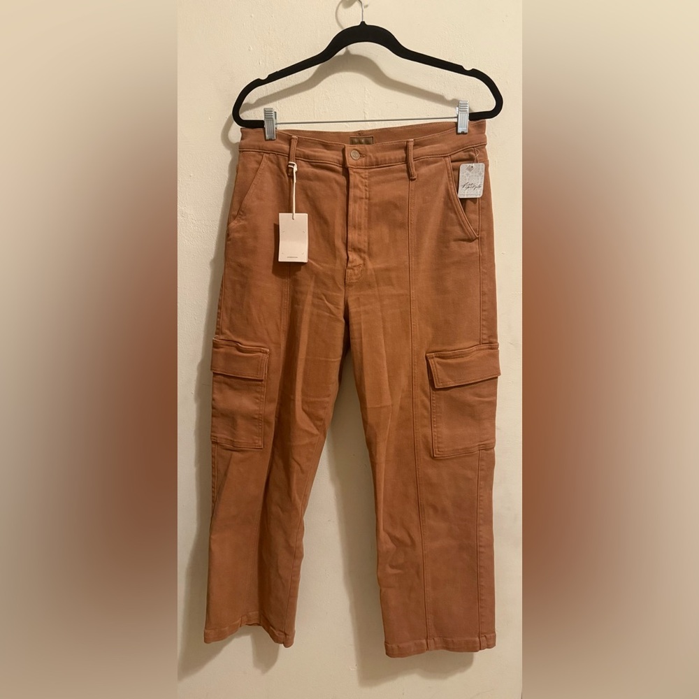 MOTHER The Rambler Cargo Ankle Pants Glazed Ginger Size 32 NWT! $238 - Picture 5 of 7